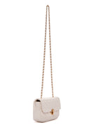 Women's Cream Long Strap Quilted Crossbody Bag | Derimod Women's Cream Long Strap Quilted Crossbody Bag | Derimod