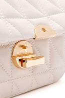 Women's Cream Long Strap Quilted Crossbody Bag | Derimod Women's Cream Long Strap Quilted Crossbody Bag | Derimod