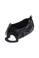 Kadın Siyah Uzun Askılı Kroko Desenli Omuz Çantası | Derimod Kadın Siyah Uzun Askılı Kroko Desenli Omuz Çantası | Derimod