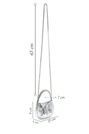 Kadın Gümüş Uzun Askılı Metalik Abiye Çapraz Çanta | Derimod Kadın Gümüş Uzun Askılı Metalik Abiye Çapraz Çanta | Derimod