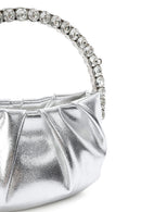 Kadın Gümüş Uzun Askılı Metalik Abiye Çapraz Çanta | Derimod Kadın Gümüş Uzun Askılı Metalik Abiye Çapraz Çanta | Derimod