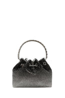 Kadın Siyah Uzun Zincir Askılı Taşlı Çapraz Çanta | Derimod Kadın Siyah Uzun Zincir Askılı Taşlı Çapraz Çanta | Derimod