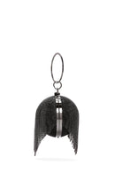 Kadın Siyah Uzun Zincir Askılı Taşlı Çapraz Çanta | Derimod Kadın Siyah Uzun Zincir Askılı Taşlı Çapraz Çanta | Derimod