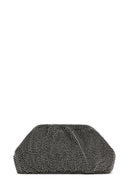 Women's Black Long Chain Strap Stone Cross Bag | Derimod Women's Black Long Chain Strap Stone Cross Bag | Derimod