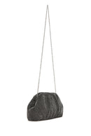 Women's Black Long Chain Strap Stone Cross Bag | Derimod Women's Black Long Chain Strap Stone Cross Bag | Derimod