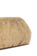 Women's Gold Long Chain Strap Stone Cross Bag | Derimod Women's Gold Long Chain Strap Stone Cross Bag | Derimod