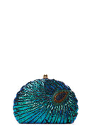 Kadın Mavi Uzun Zincir Askılı Pullu Çapraz Çanta | Derimod Kadın Mavi Uzun Zincir Askılı Pullu Çapraz Çanta | Derimod