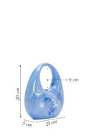 Kadın Mavi Kutu El Çantası | Derimod Kadın Mavi Kutu El Çantası | Derimod