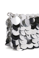 Women's Silver Long Chain Strap Sequin Cross Bag | Derimod Women's Silver Long Chain Strap Sequin Cross Bag | Derimod