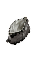 Women's Black Long Chain Strap Sequin Cross Bag | Derimod Women's Black Long Chain Strap Sequin Cross Bag | Derimod