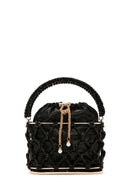 Women's Black Stone Box Handbag | Derimod Women's Black Stone Box Handbag | Derimod