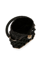 Women's Black Stone Box Handbag | Derimod Women's Black Stone Box Handbag | Derimod