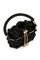 Women's Black Stone Box Handbag | Derimod Women's Black Stone Box Handbag | Derimod