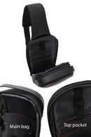 D-Pack Men's Grey Technological Fabric Crossbody Bag | Derimod D-Pack Men's Grey Technological Fabric Crossbody Bag | Derimod