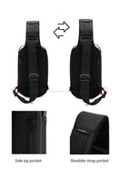 D-Pack Men's Grey Technological Fabric Crossbody Bag | Derimod D-Pack Men's Grey Technological Fabric Crossbody Bag | Derimod