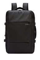 D-Pack Unisex Black Technological Fabric Backpack | Derimod D-Pack Unisex Black Technological Fabric Backpack | Derimod