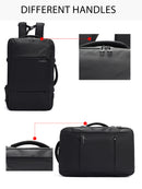 D-Pack Unisex Black Technological Fabric Backpack | Derimod D-Pack Unisex Black Technological Fabric Backpack | Derimod