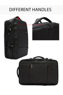 D-Pack Unisex Black Technological Fabric Backpack | Derimod D-Pack Unisex Black Technological Fabric Backpack | Derimod