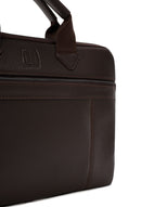 Men's Brown Long Strap Briefcase | Derimod Men's Brown Long Strap Briefcase | Derimod