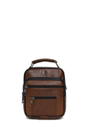 Men's Brown Long Strap Leather Handbag | Derimod Men's Brown Long Strap Leather Handbag | Derimod