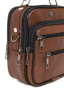 Men's Brown Long Strap Leather Handbag | Derimod Men's Brown Long Strap Leather Handbag | Derimod