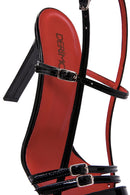 Kadın Siyah Bilekten Bantlı Arkası Açık Topuklu Rugan Deri Ayakkabı | Derimod Kadın Siyah Bilekten Bantlı Arkası Açık Topuklu Rugan Deri Ayakkabı | Derimod