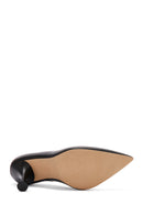 Kadın Siyah Topuklu Deri Stiletto | Derimod Kadın Siyah Topuklu Deri Stiletto | Derimod