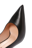 Kadın Siyah İnce Topuklu Deri Stiletto | Derimod Kadın Siyah İnce Topuklu Deri Stiletto | Derimod