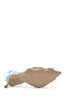 Kadın Çok Renkli Taşlı Arkası Açık İnce Topuklu Deri Ayakkabı | Derimod Kadın Çok Renkli Taşlı Arkası Açık İnce Topuklu Deri Ayakkabı | Derimod