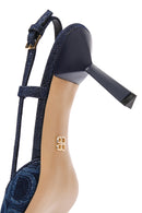 Kadın Mavi Bilekten Bantlı İnce Topuklu Stiletto | Derimod Kadın Mavi Bilekten Bantlı İnce Topuklu Stiletto | Derimod