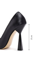 Kadın Siyah İnce Topuklu Deri Stiletto | Derimod Kadın Siyah İnce Topuklu Deri Stiletto | Derimod