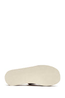 Women's Tan Thick Soled Leather Slippers | Derimod Women's Tan Thick Soled Leather Slippers | Derimod