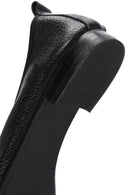 Kadın Siyah Toka Detaylı Deri Babet | Derimod Kadın Siyah Toka Detaylı Deri Babet | Derimod