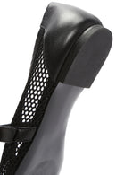 Kadın Siyah Tokalı Deri Babet | Derimod Kadın Siyah Tokalı Deri Babet | Derimod