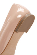 Kadın Pudra Bantlı Rugan Deri Babet | Derimod Kadın Pudra Bantlı Rugan Deri Babet | Derimod