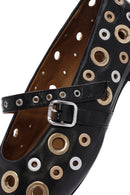 Kadın Siyah Deri Babet | Derimod Kadın Siyah Deri Babet | Derimod