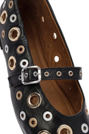 Kadın Siyah Deri Babet | Derimod Kadın Siyah Deri Babet | Derimod