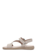 Women's Mink Ankle Strap Leather Sandals | Derimod Women's Mink Ankle Strap Leather Sandals | Derimod