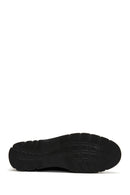 Kadın Siyah Simli Deri Comfort Loafer | Derimod Kadın Siyah Simli Deri Comfort Loafer | Derimod