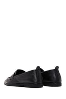 Women's Black Leather Masculine Loafer | Derimod Women's Black Leather Masculine Loafer | Derimod