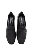 Women's Black Leather Masculine Loafer | Derimod Women's Black Leather Masculine Loafer | Derimod