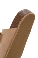 Women's Mink Buckle Leather Slippers | Derimod Women's Mink Buckle Leather Slippers | Derimod