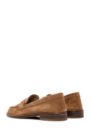Women's Tan Suede Leather Masculine Loafer | Derimod Women's Tan Suede Leather Masculine Loafer | Derimod