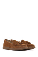 Women's Tan Suede Leather Comfort Loafer | Derimod Women's Tan Suede Leather Comfort Loafer | Derimod