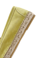 Kadın Sarı Süet Deri Espadril | Derimod Kadın Sarı Süet Deri Espadril | Derimod