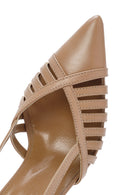 Kadın Pembe Bilekten Bantlı Arkası Açık İnce Topuklu Deri Ayakkabı | Derimod Kadın Pembe Bilekten Bantlı Arkası Açık İnce Topuklu Deri Ayakkabı | Derimod