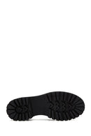 Women's Black Thick Soled Leather Masculine Loafer | Derimod Women's Black Thick Soled Leather Masculine Loafer | Derimod