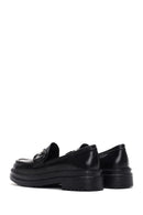 Women's Black Leather Masculine Loafer | Derimod Women's Black Leather Masculine Loafer | Derimod