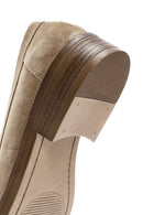 Kadın Vizon Süet Deri Maskülen Loafer | Derimod Kadın Vizon Süet Deri Maskülen Loafer | Derimod