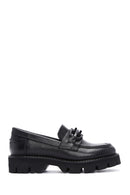 Kadın Siyah Deri Maskülen Loafer | Derimod Kadın Siyah Deri Maskülen Loafer | Derimod